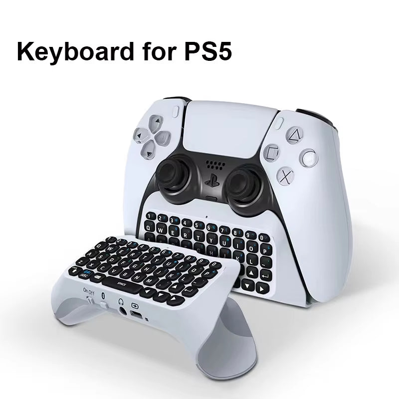 Wireless Keyboard for PS5 Controller Handle Bluetooth External Keyboard for Playstation5 Chatpad Bluetooth Keyboard