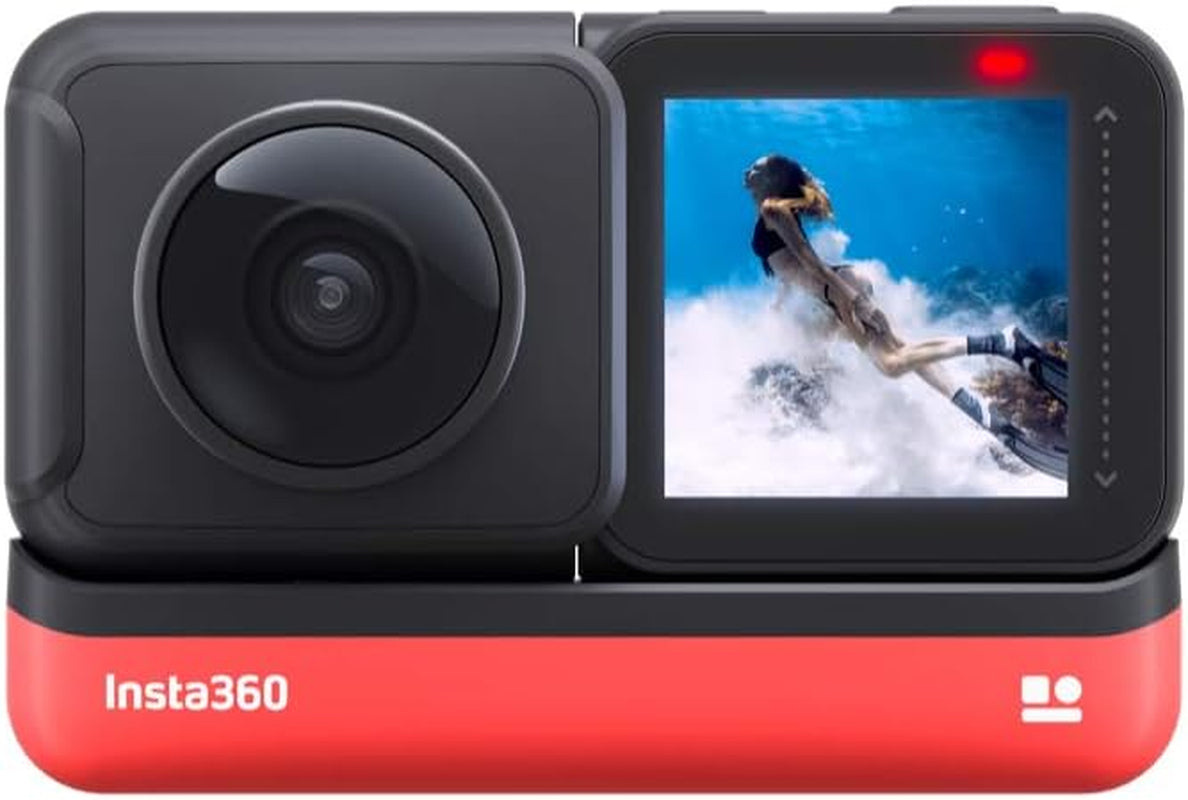 ONE R 360 Edition – 5.7K 360 Degree Camera with Stabilization, IPX8 Waterproof, Invisible Selfie Stick Effect, Touch Screen, AI Editing